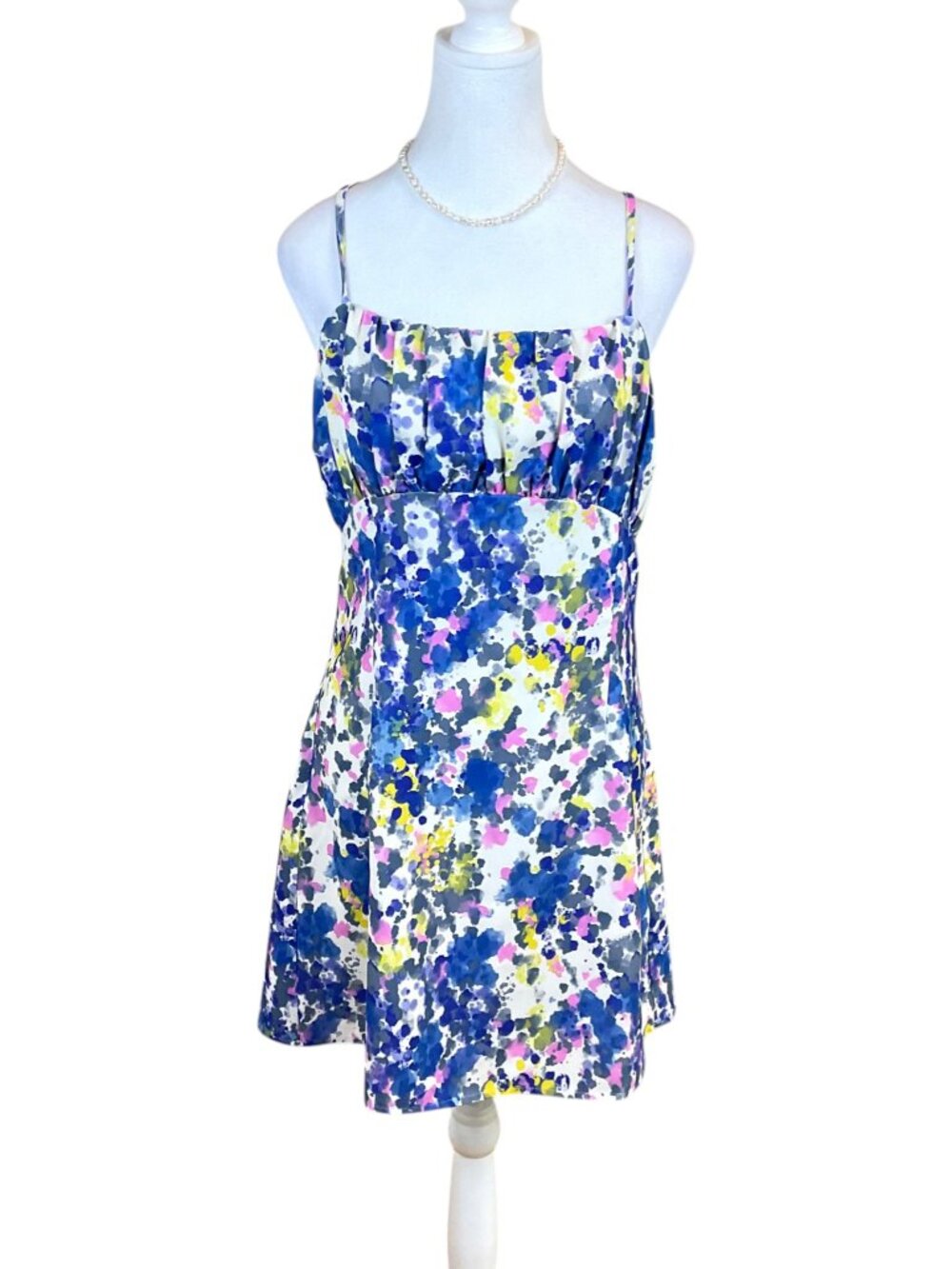 Urban Revivo Dress Slip Print Blue Multi (6)